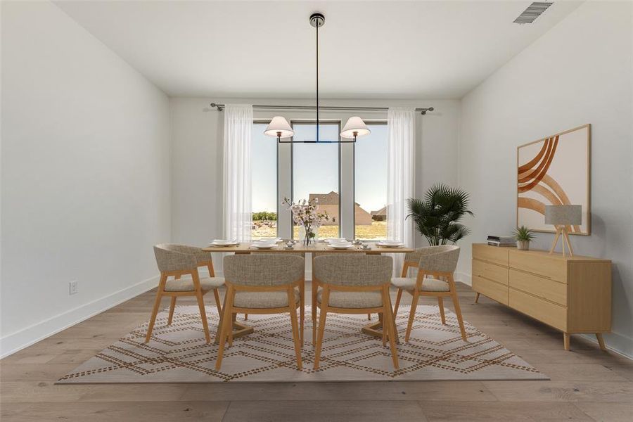 Furnished interior view inside a new home in The Homestead - 62', Rockwall (Image 11).
