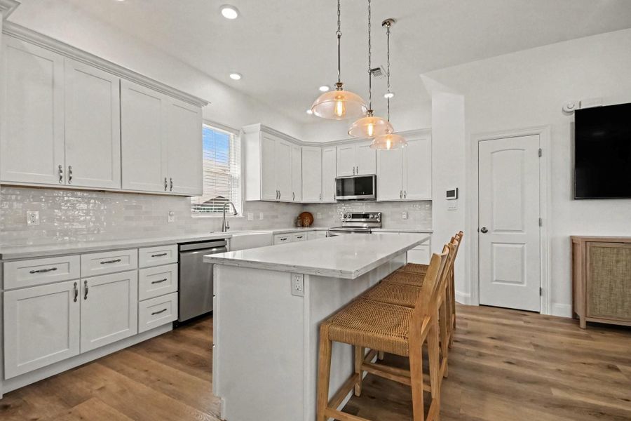 Furnished interior view inside a new home in , Galveston (Image 12).