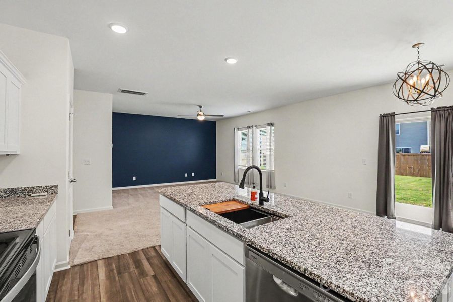 Furnished interior view inside a new home in , Angier (Image 5).