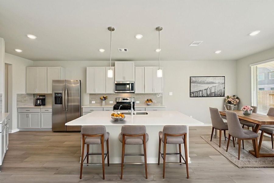 Photo is not of the actual home, but is an inspirational photo of builder’s model home and may depict options, furnishings, and/or decorator features that are not included