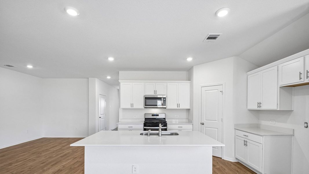 Furnished interior view inside a new home in Prairie Lakes, Buda (Image 8).