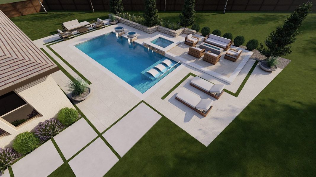 Explore the opportunity to create your dream backyard! *This photo has been virtually rendered to show the backyard's possibilities Explore the opportunity to create your dream backyard! *This photo has been virtually rendered to show the backyard's possibilities