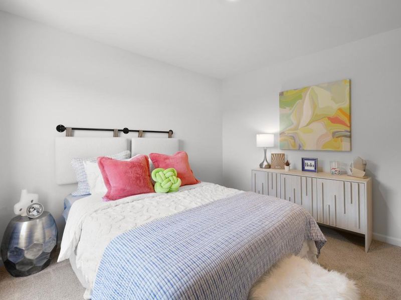 Furnished interior view inside a new home in Oaks at Cedar Grove, Fairburn (Image 47).