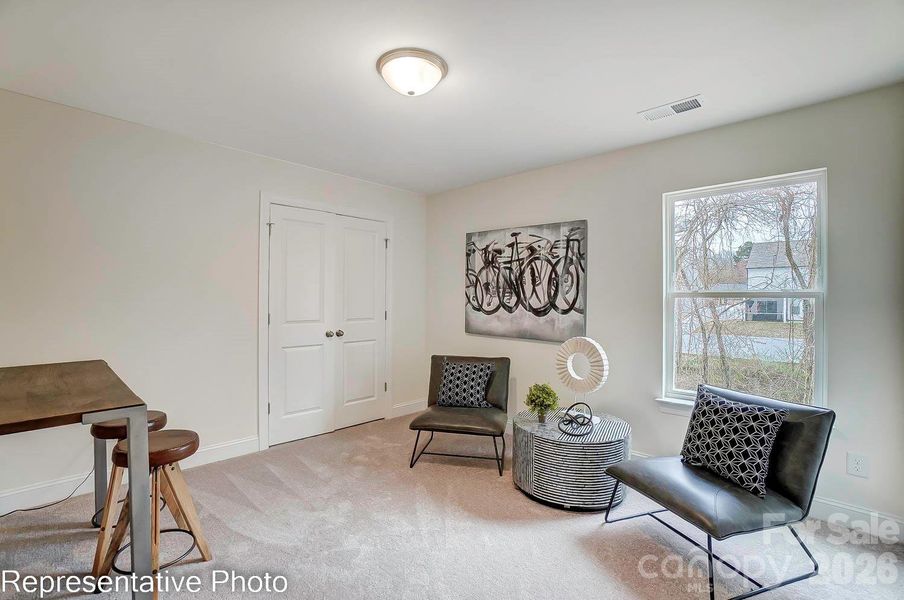 Furnished interior view inside a new home in Enclave at Riverdale, Huntersville (Image 8).