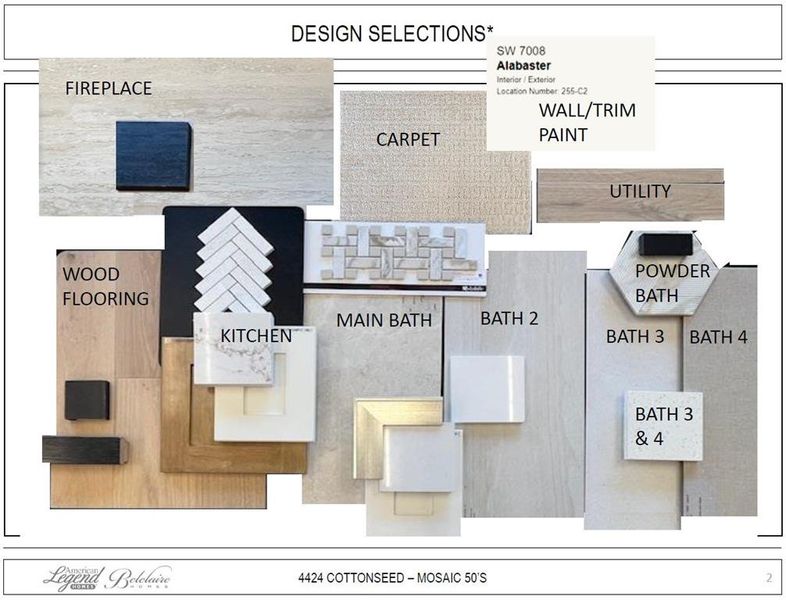 Representative photo of design selections for 4424 Cottonseed