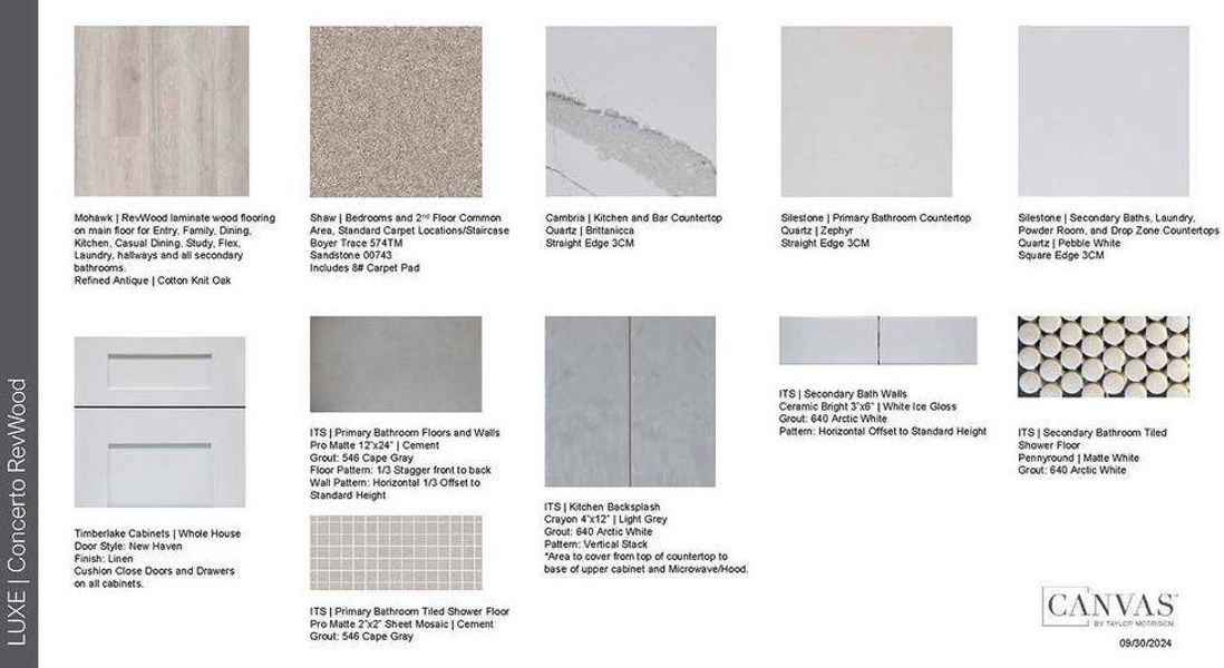 Design Selections ~ Home is under construction, selections are subject to change Design Selections ~ Home is under construction, selections are subject to change