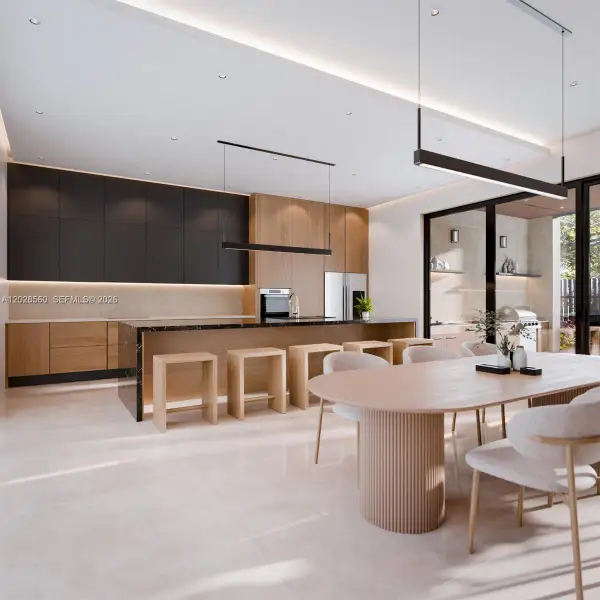 Furnished interior view inside a new home in , Fort Lauderdale (Image 4).