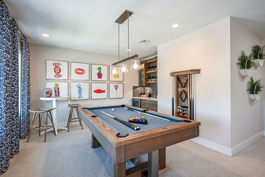 Representative furnished interior of a home built from the Key West II by Homes by WestBay in Crosswind Ranch, Parrish (Image 26).