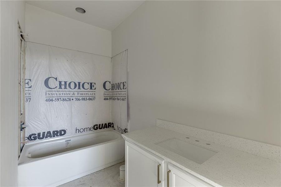 In-progress construction of a new home in , Buford, GA (Image 19).