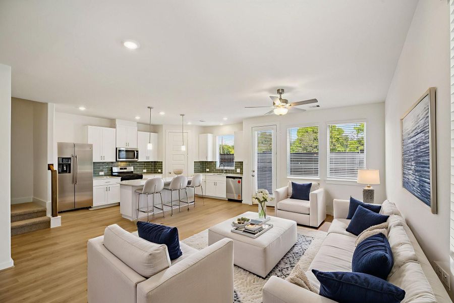 Furnished interior view inside a new home in Spring Brook Village - City Series, Houston (Image 7).