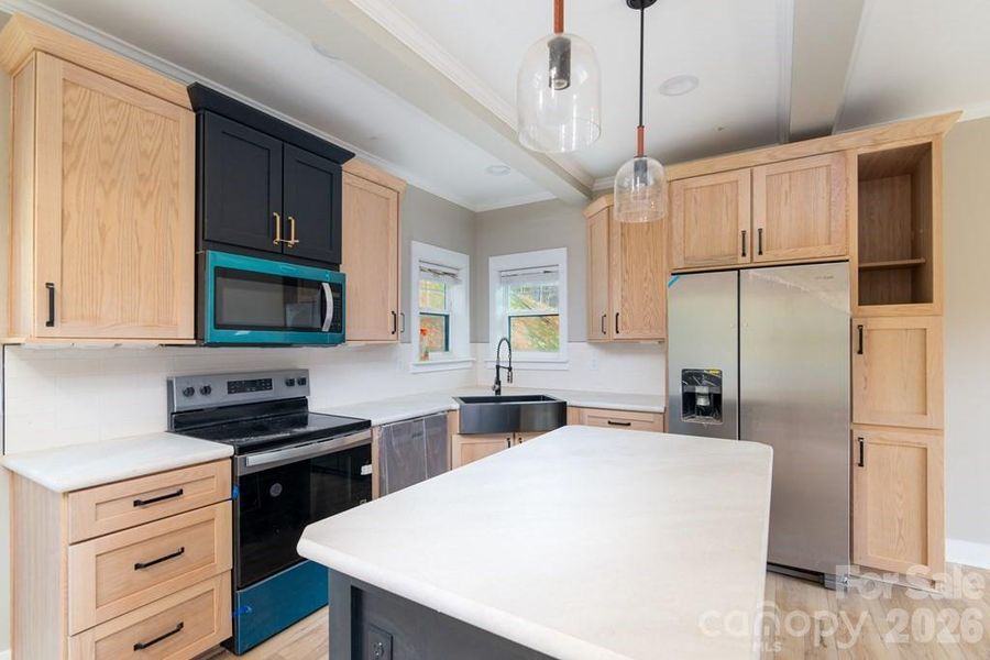 Furnished interior view inside a new home in , Dillsboro (Image 4).