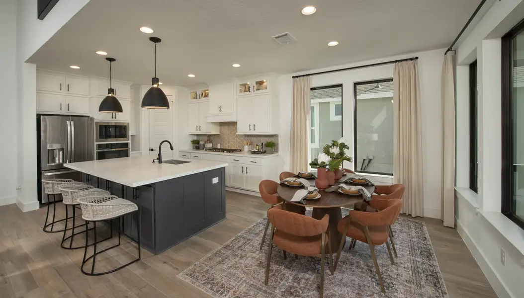 Representative furnished interior of a home built from the 2458E by Perry Homes in Veramendi, New Braunfels (Image 5).