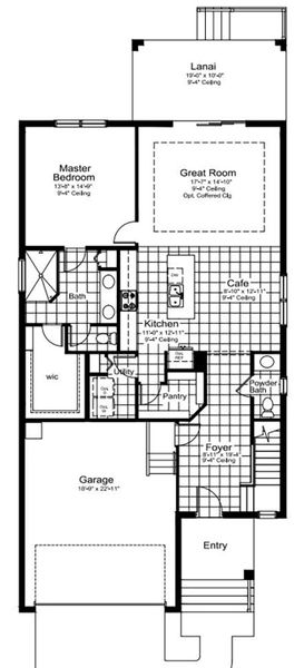 2D floor plan layout of this home in Tide Marsh, Fort Myers, FL (Image 5).
