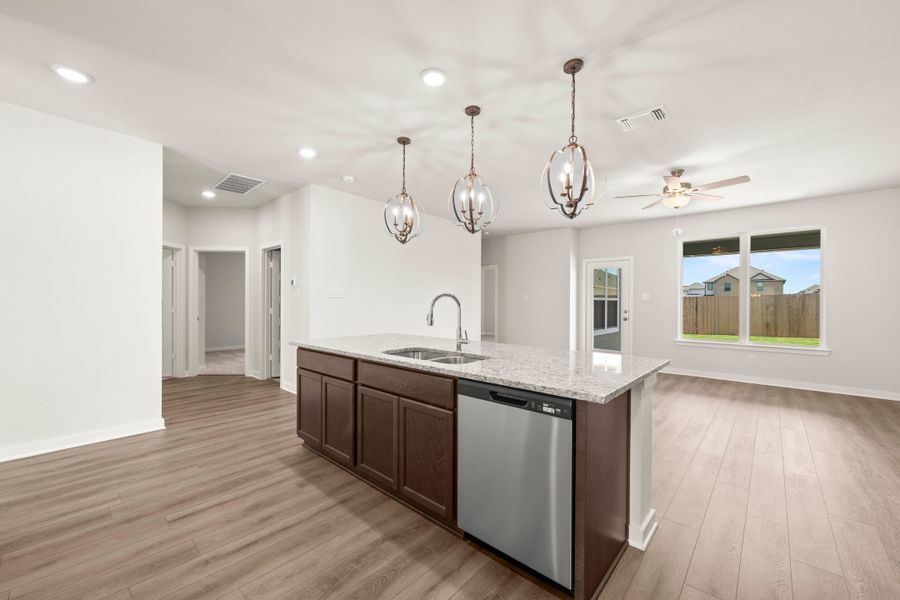 Furnished interior view inside a new home in Eastern Wells, Jarrell (Image 8). Furnished interior view inside a new home in Eastern Wells, Jarrell (Image 8).