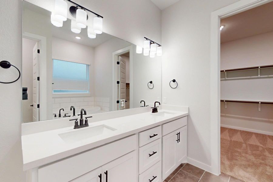 Furnished interior view inside a new home in Edgewood, Leander (Image 9). Furnished interior view inside a new home in Edgewood, Leander (Image 9).