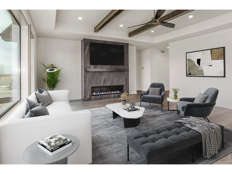 Furnished interior view inside a new home in Harvest Ridge, Berthoud (Image 6).