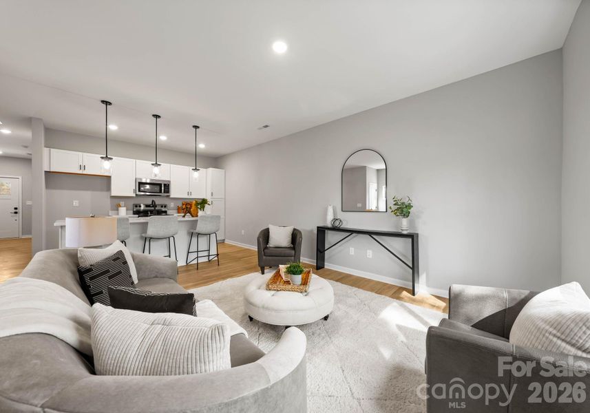 Furnished interior view inside a new home in , Charlotte (Image 10).