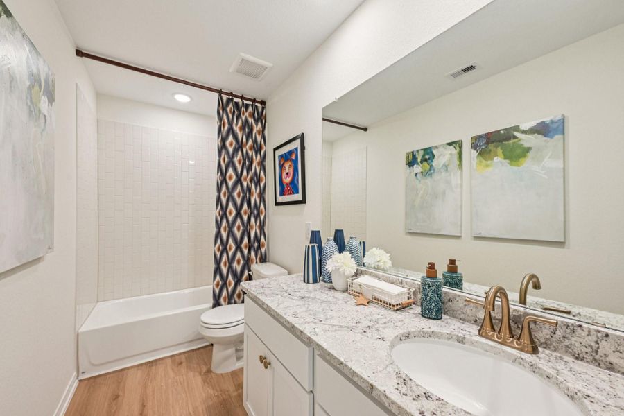 Furnished interior view inside a new home in Meadow Park, Conroe (Image 26).