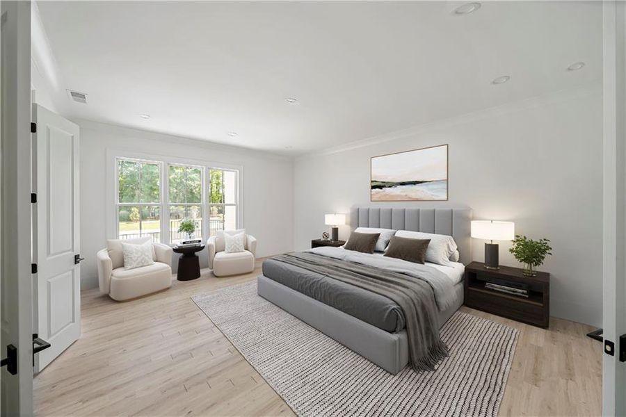 Furnished interior view inside a new home in , Alpharetta (Image 6). Furnished interior view inside a new home in , Alpharetta (Image 6).