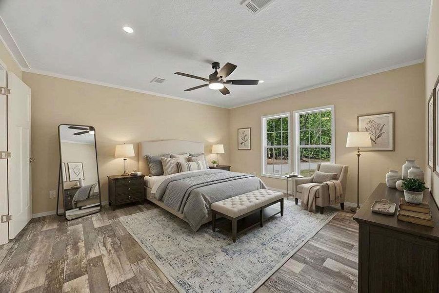 Furnished interior view inside a new home in , Eatonton (Image 9).