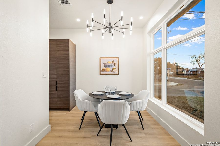 Furnished interior view inside a new home in , San Antonio (Image 18). Furnished interior view inside a new home in , San Antonio (Image 18).
