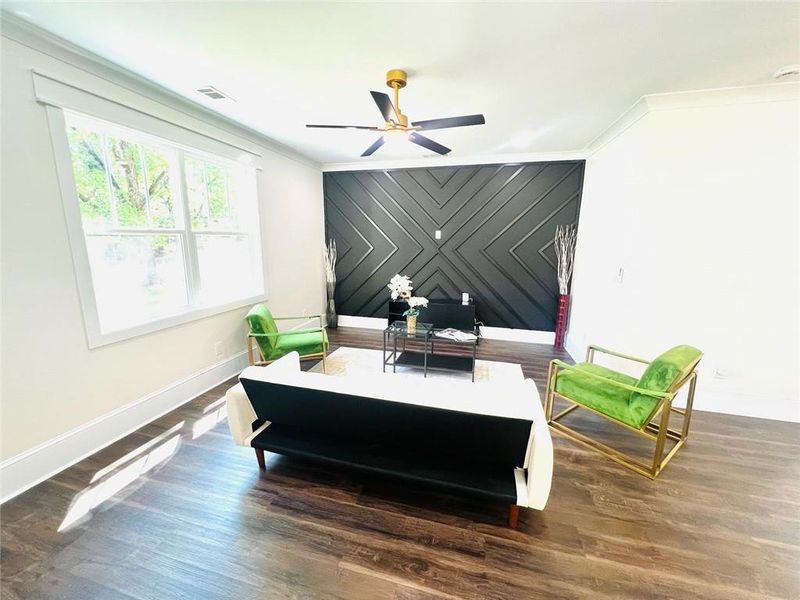 Furnished interior view inside a new home in , Atlanta (Image 4).