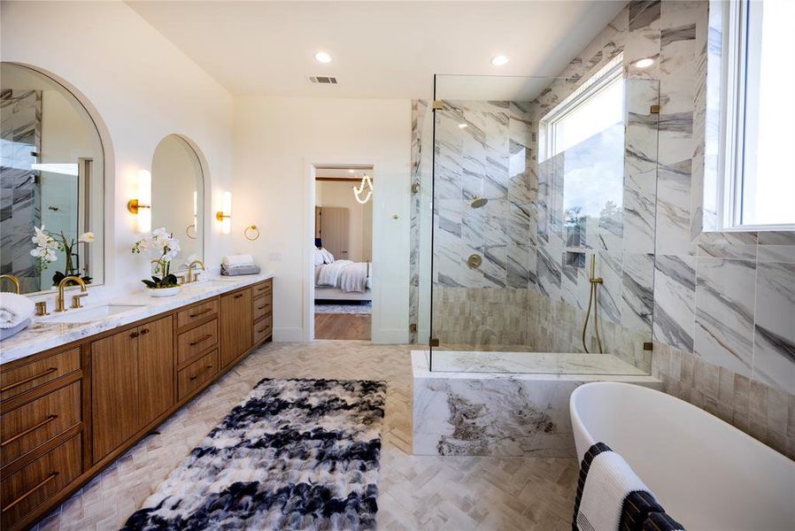 Furnished interior view inside a new home in , Southlake (Image 27). Furnished interior view inside a new home in , Southlake (Image 27).
