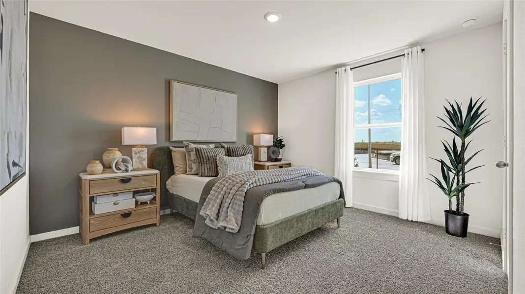 Furnished interior view inside a new home in August Trails, Needville (Image 28). Furnished interior view inside a new home in August Trails, Needville (Image 28).