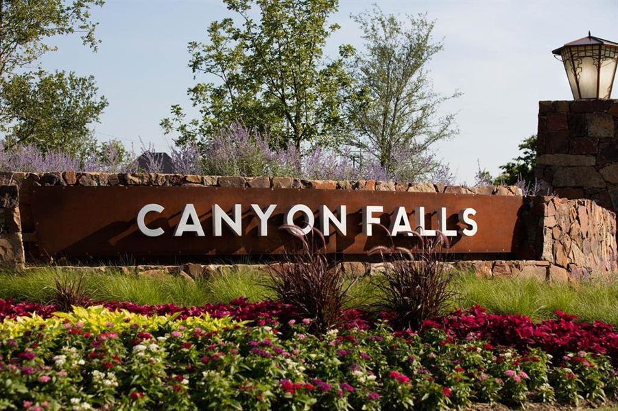 Canyon Falls Community Sign Canyon Falls Community Sign