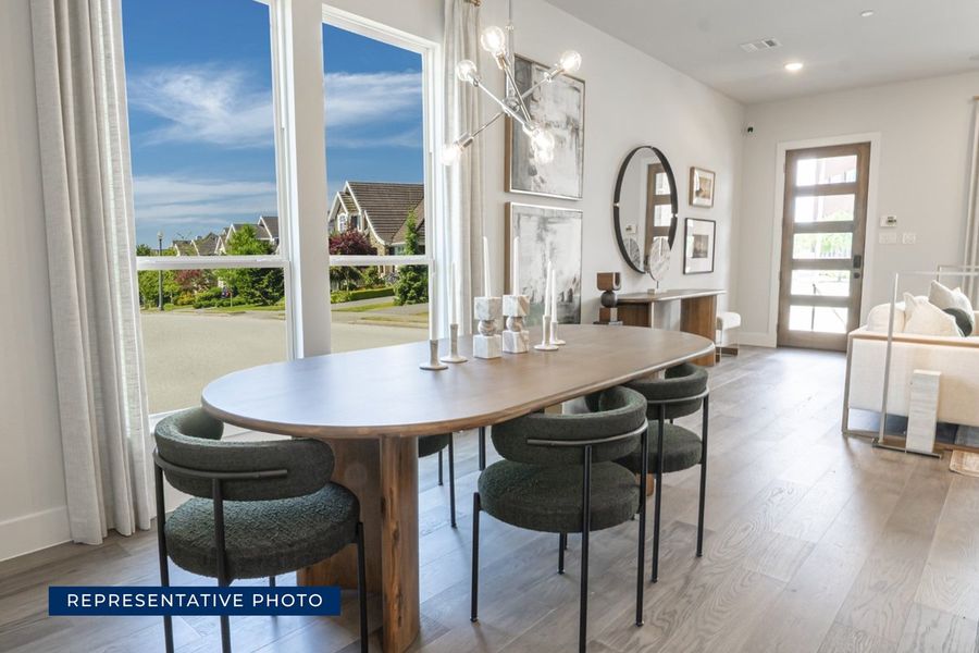 Representative furnished interior of a home built from the Acacia R by First Texas Homes in The Abbey at Mercer Crossing, Farmers Branch (Image 5).