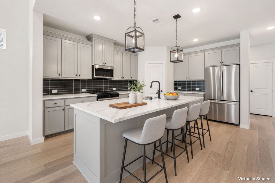 Furnished interior view inside a new home in Willow Grove Single-Family Homes, Melissa (Image 5).