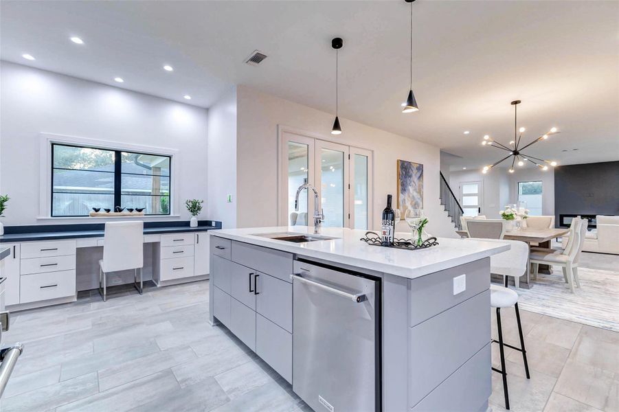 Furnished interior view inside a new home in , Houston (Image 30). Furnished interior view inside a new home in , Houston (Image 30).