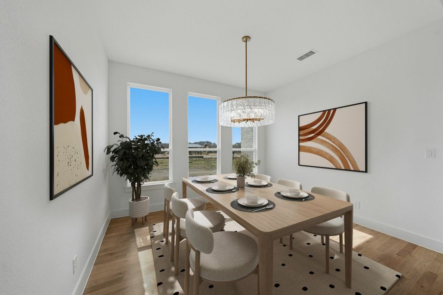 Furnished interior view inside a new home in Park Place - 80' Lots, Prosper (Image 18). Furnished interior view inside a new home in Park Place - 80' Lots, Prosper (Image 18).