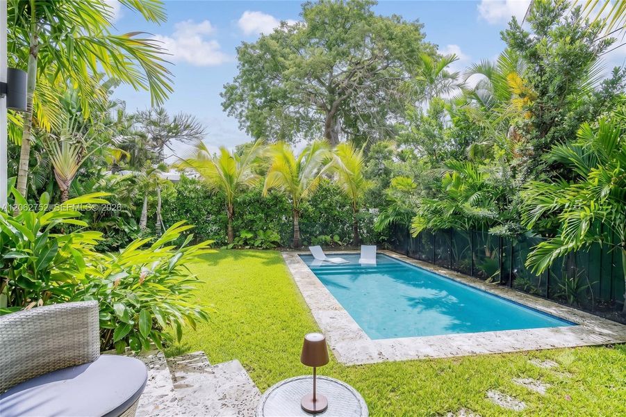 Exterior details and patio area of a home in , Miami (Image 2). Exterior details and patio area of a home in , Miami (Image 2).