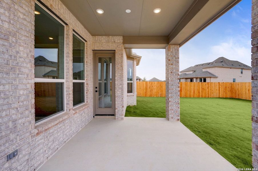 Exterior details and patio area of a home in Alsatian Oaks, Castroville (Image 20). Exterior details and patio area of a home in Alsatian Oaks, Castroville (Image 20).
