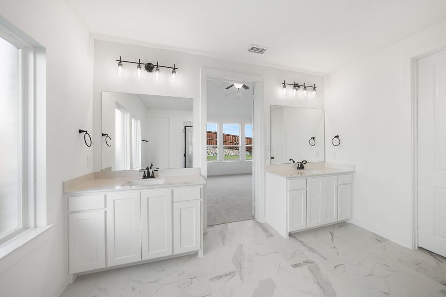 Furnished interior view inside a new home in Inspiration - Paradise Village, Lucas (Image 12).