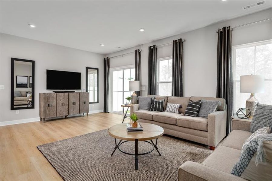 Furnished interior view inside a new home in McCain's Station Townhomes, Gallatin (Image 9).