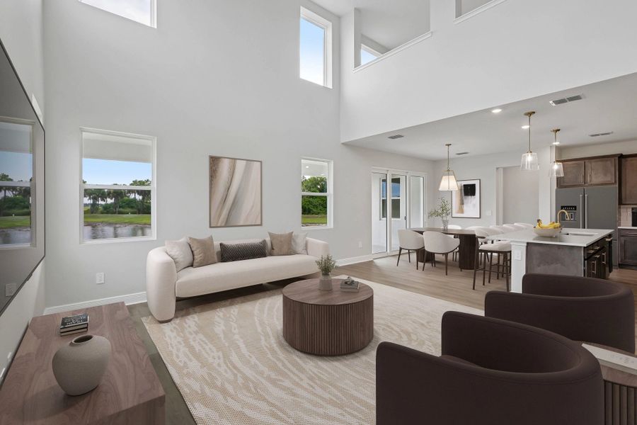 Furnished interior view inside a new home in Oakfield Trails, Parrish (Image 12).