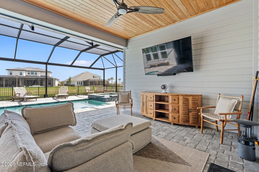 Exterior details and patio area of a home in Marshes of Madeira, St. Augustine (Image 33). Exterior details and patio area of a home in Marshes of Madeira, St. Augustine (Image 33).