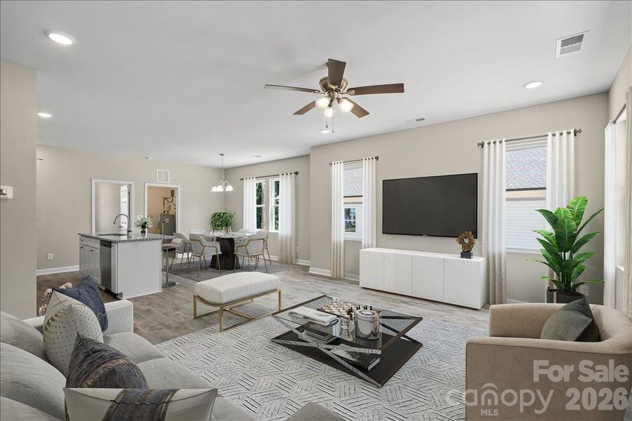 Furnished interior view inside a new home in , Salisbury (Image 3). Furnished interior view inside a new home in , Salisbury (Image 3).