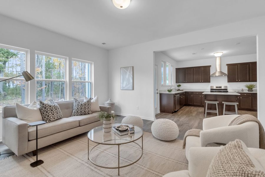 Furnished interior view inside a new home in Homecoming, Ravenel (Image 13).
