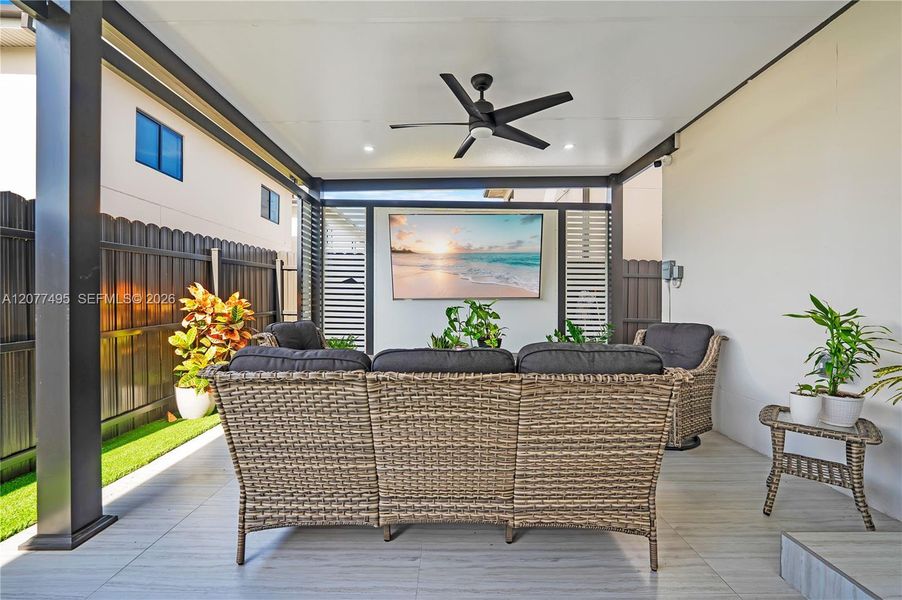 Exterior details and patio area of a home in , Florida City (Image 26). Exterior details and patio area of a home in , Florida City (Image 26).