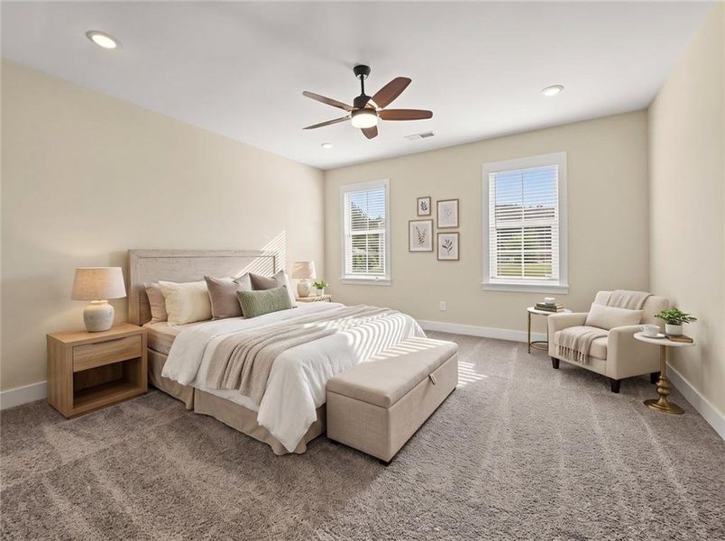 Furnished interior view inside a new home in , Austell (Image 8).