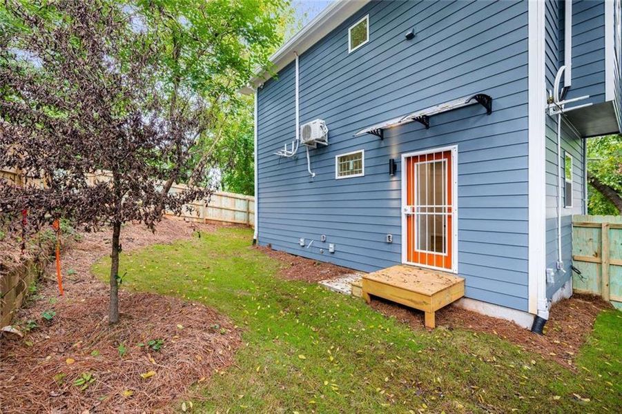 Exterior details and patio area of a home in , Atlanta (Image 17). Exterior details and patio area of a home in , Atlanta (Image 17).