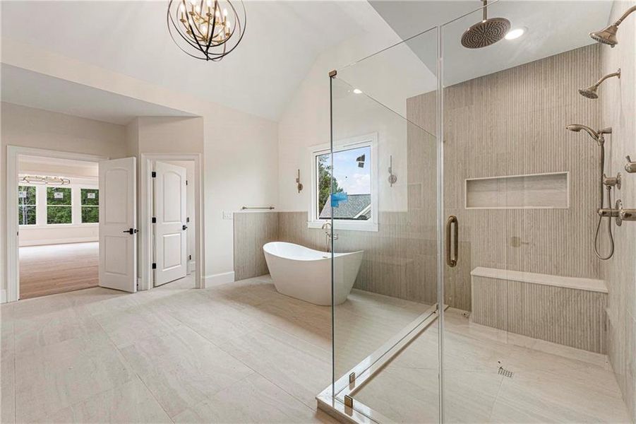 Furnished interior view inside a new home in , Suwanee (Image 12).