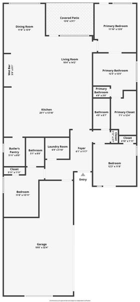 2D floor plan layout of this home in , Horseshoe Bay, TX (Image 4).