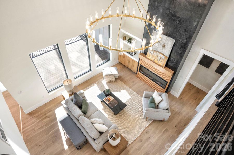 Furnished interior view inside a new home in , Weaverville (Image 24).