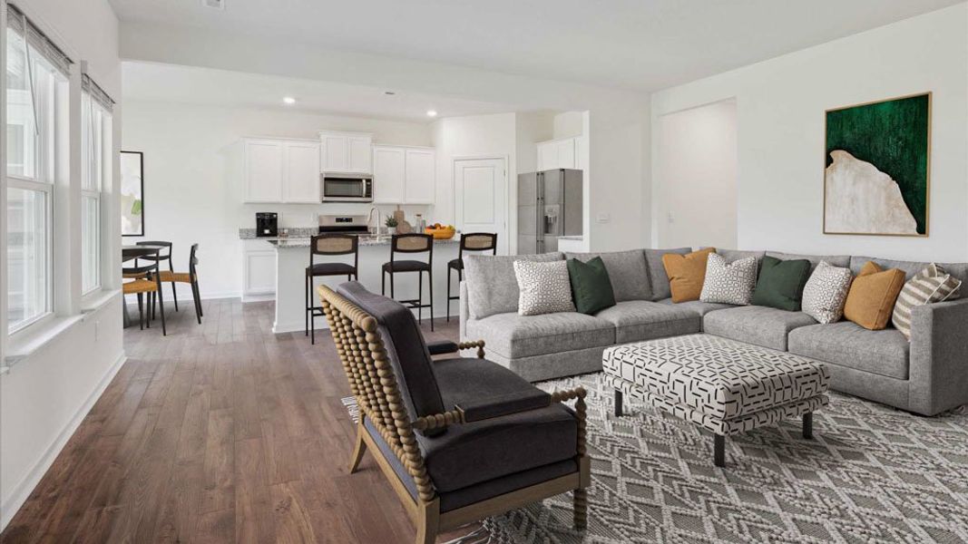 Furnished interior view inside a new home in Fieldcrest Acres, Blountville (Image 4).