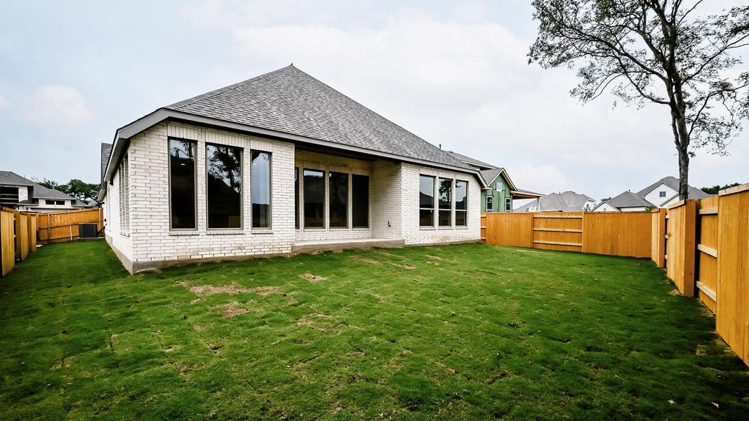 Exterior details and patio area of a home in 6 Creeks, Kyle (Image 3). Exterior details and patio area of a home in 6 Creeks, Kyle (Image 3).
