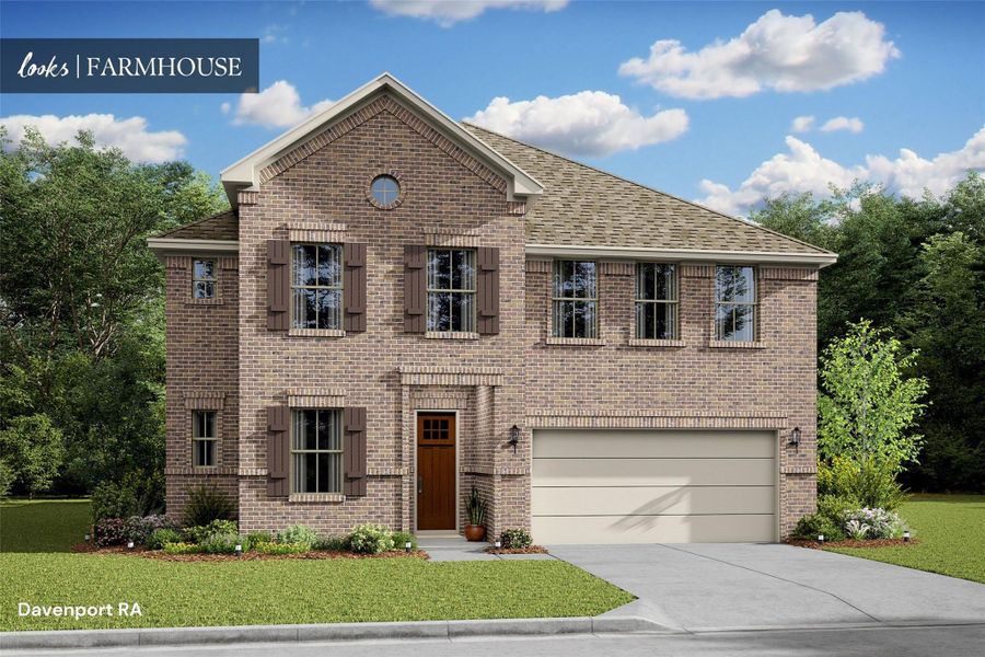 Gorgeous Davenport design by K. Hovnanian Homes with elevation RA in beautiful Kingdom Heights.